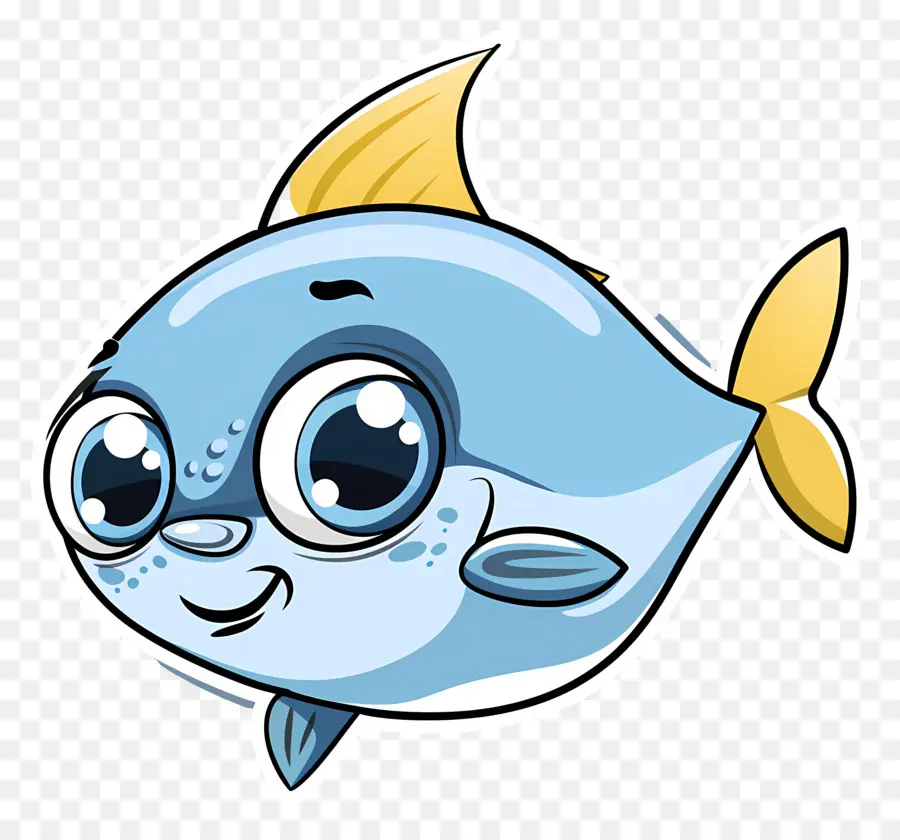 Dessin Animé De Poisson，Poisson Bleu PNG