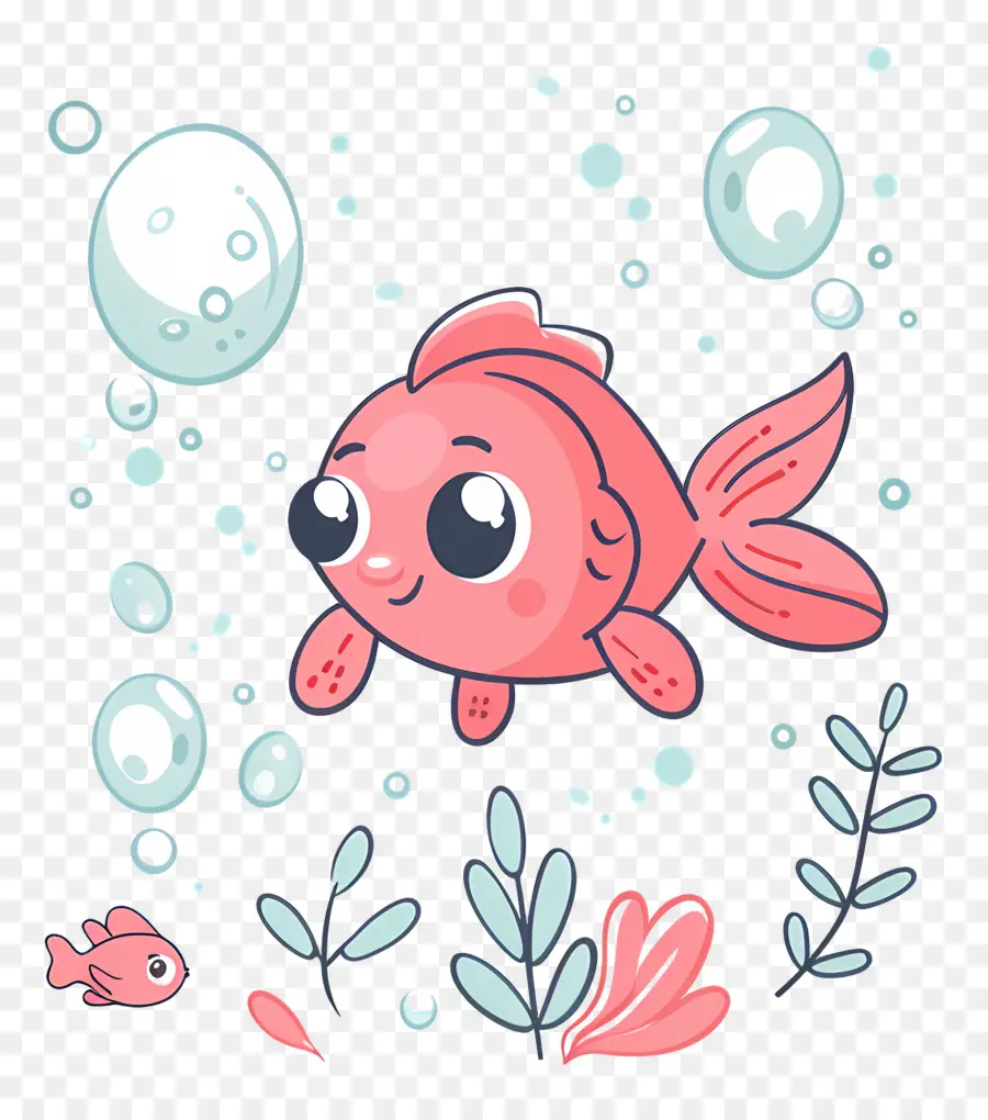 Dessin Animé De Poisson，Poisson Rose PNG