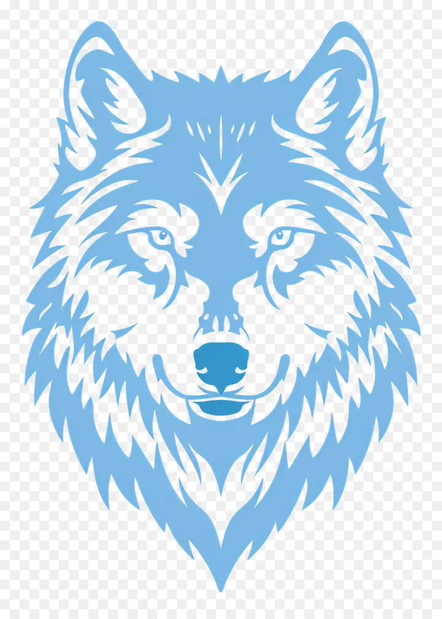 Tête De Loup，Loup Bleu PNG