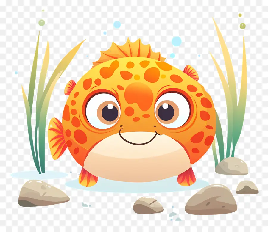 Poisson Globe Mignon，Poisson Orange PNG