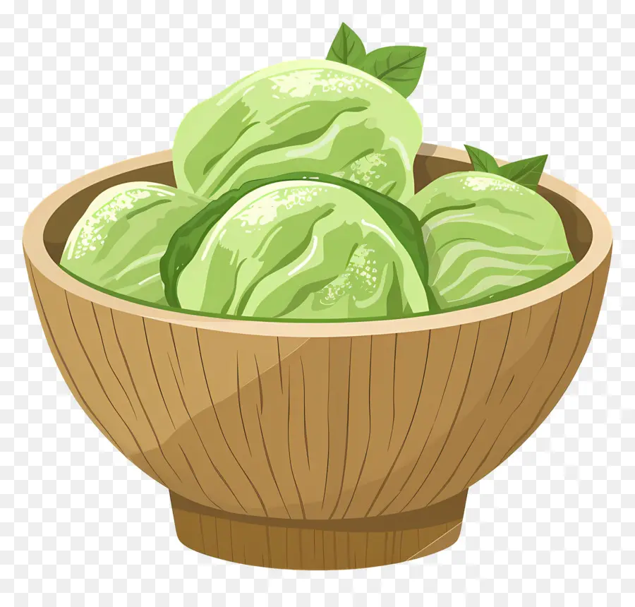 Glace Au Matcha，Glace Verte PNG