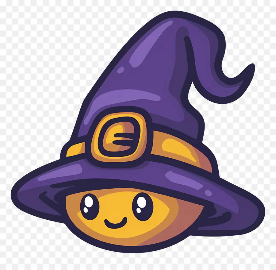 Casquette D'halloween，Sorcière Mignonne PNG