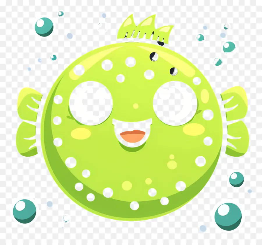 Poisson Globe Mignon，Poisson De Dessin Animé PNG