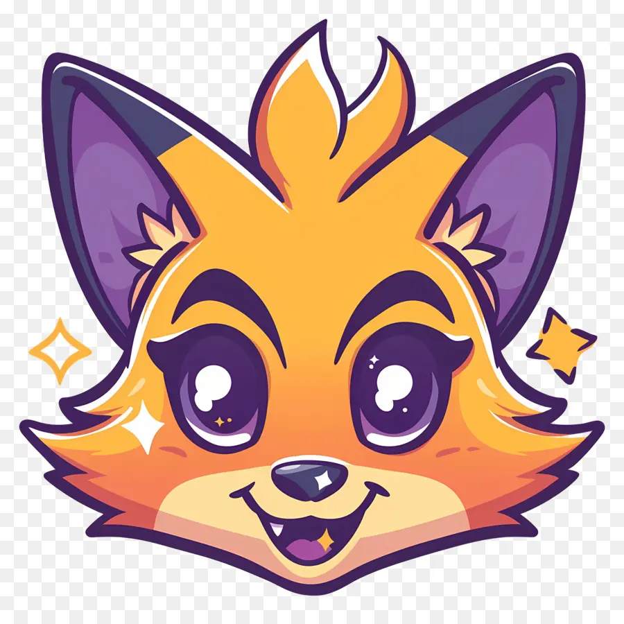 Tête De Renard，Renard Orange PNG