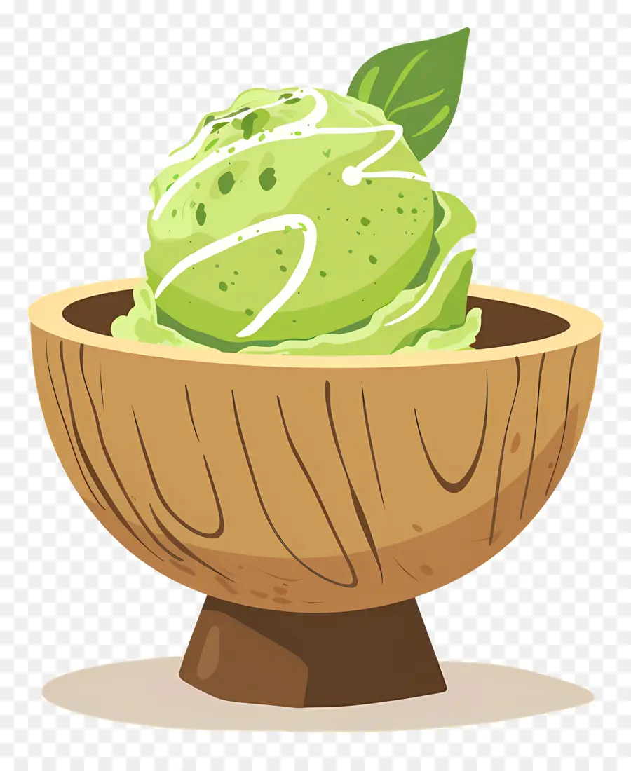 Glace Au Matcha，Glace Verte PNG