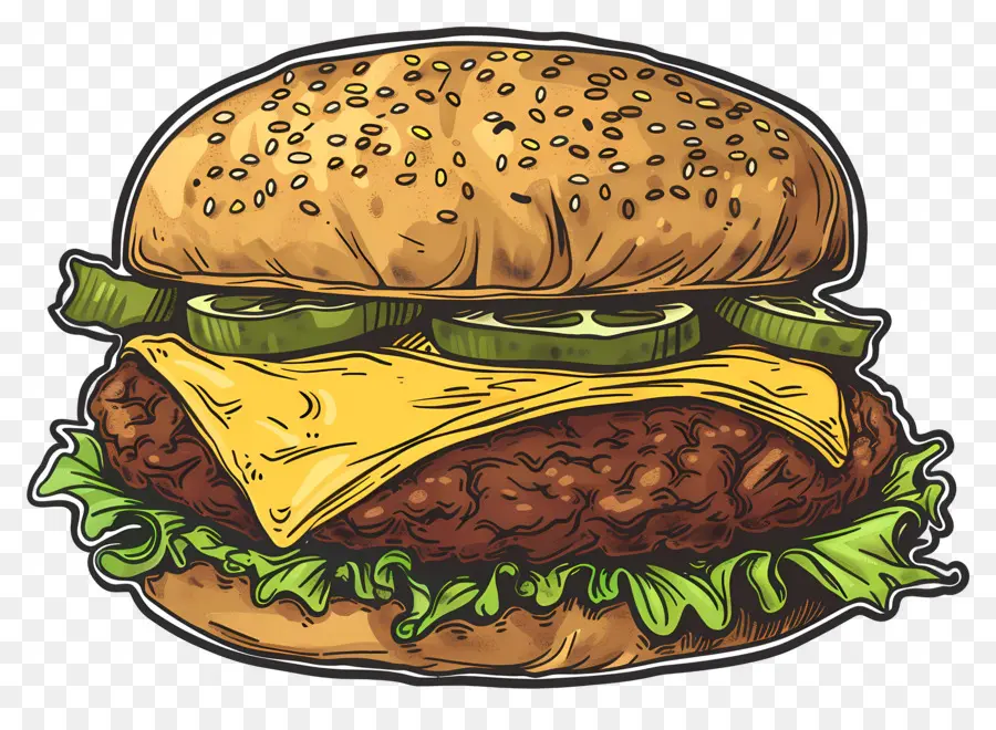 Burger De Boeuf，Hamburger PNG