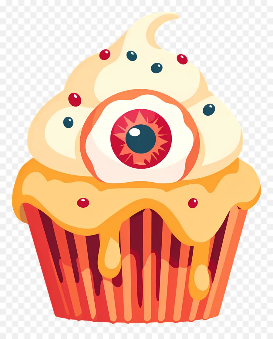 Petit Gâteau D'halloween，Petit Gâteau Aux Yeux PNG