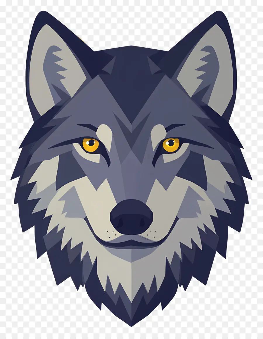 Tête De Loup，Loup De Dessin Animé PNG