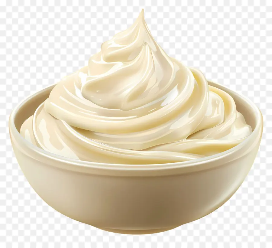 Bol De Mayonnaise，Tourbillon De Crème PNG