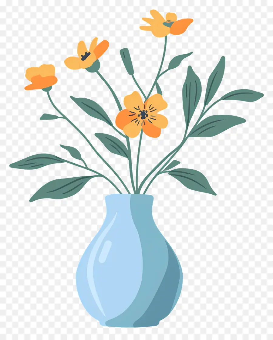 Fleurs Dans Un Vase，Décoratif PNG