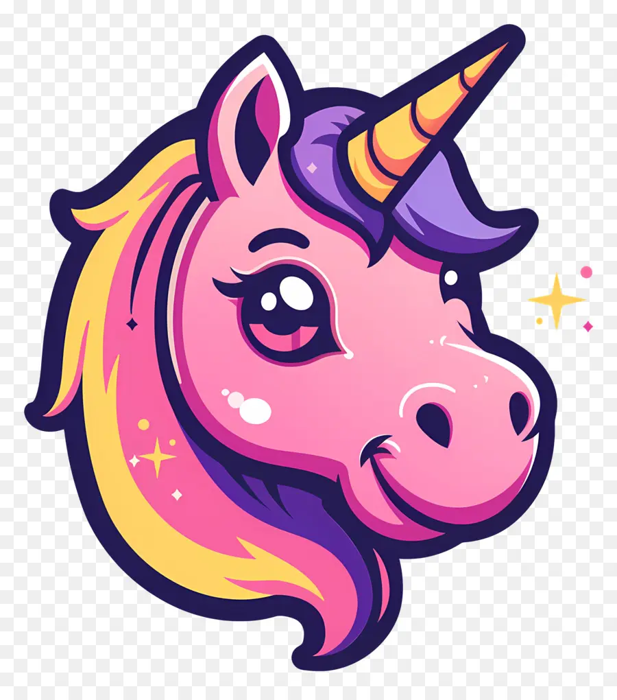 Tête De Licorne，Licorne PNG