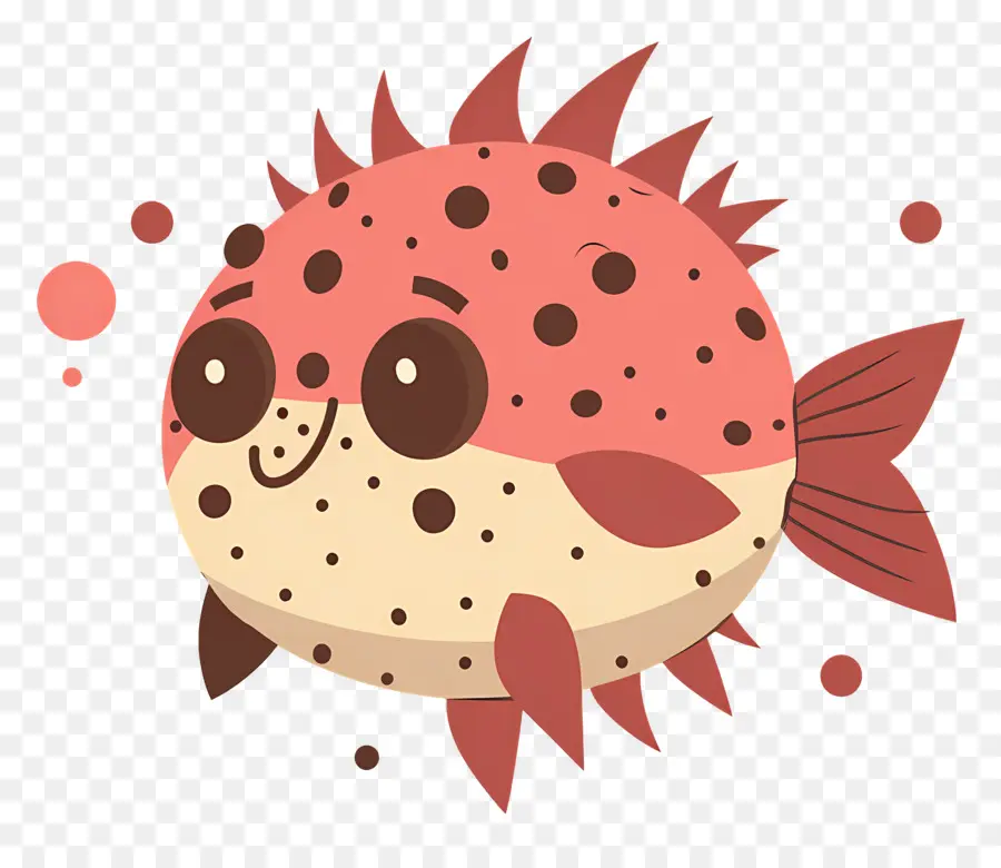 Poisson Globe Mignon，Poisson Tacheté Mignon PNG