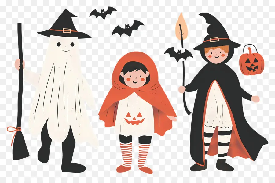 Enfants D'halloween，Déguisements D'halloween PNG