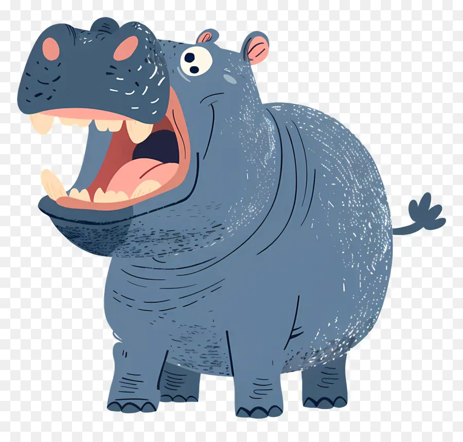 Hippopotame Mignon，Hippopotame Bleu PNG