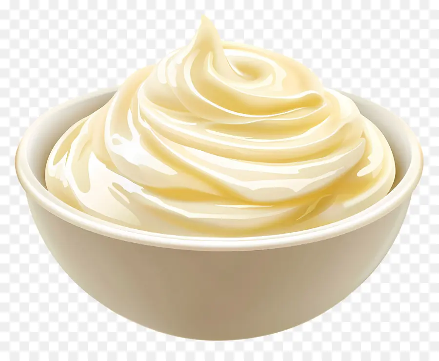 Bol De Mayonnaise，Tourbillon De Crème PNG