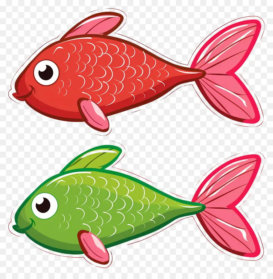 Dessin Animé De Poisson，Poisson Coloré PNG