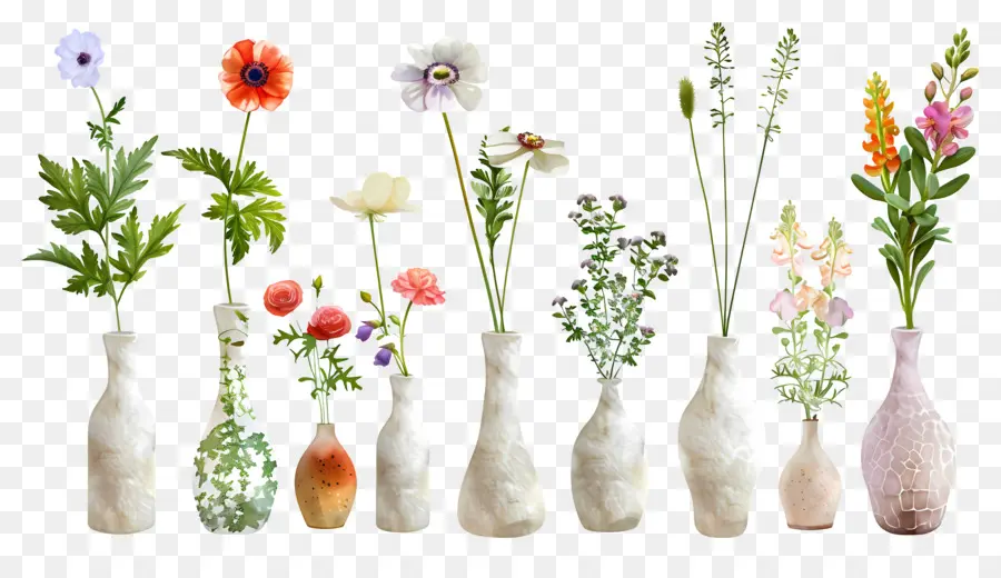 Fleurs Dans Un Vase，Fleurs Dans Des Vases PNG