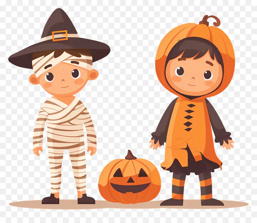 Enfants D'halloween，Déguisements D'halloween PNG