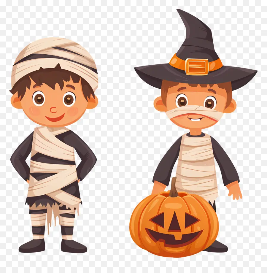 Enfants D'halloween，Déguisements D'halloween PNG