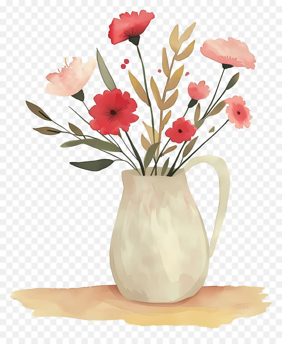 Fleurs Dans Un Vase，Coquelicots PNG