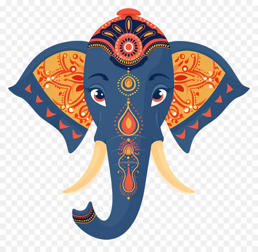 Éléphant Indien，Éléphant Décoratif PNG