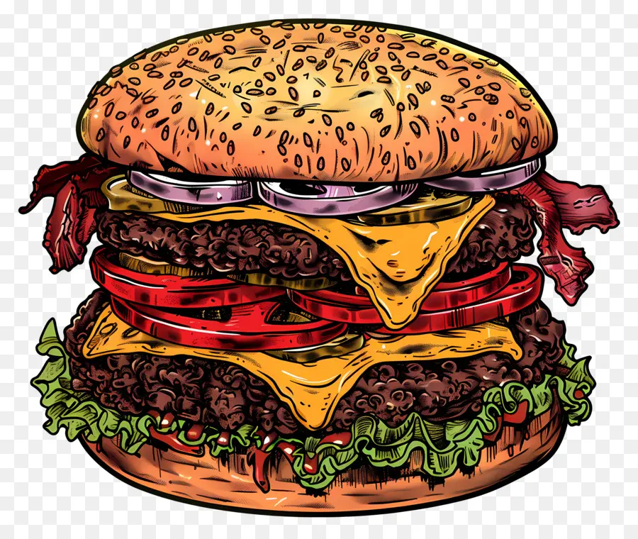 Burger De Boeuf，Hamburger PNG