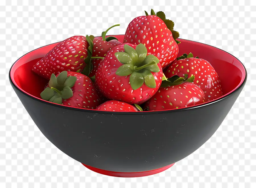 Bol De Fraises，Fruit PNG