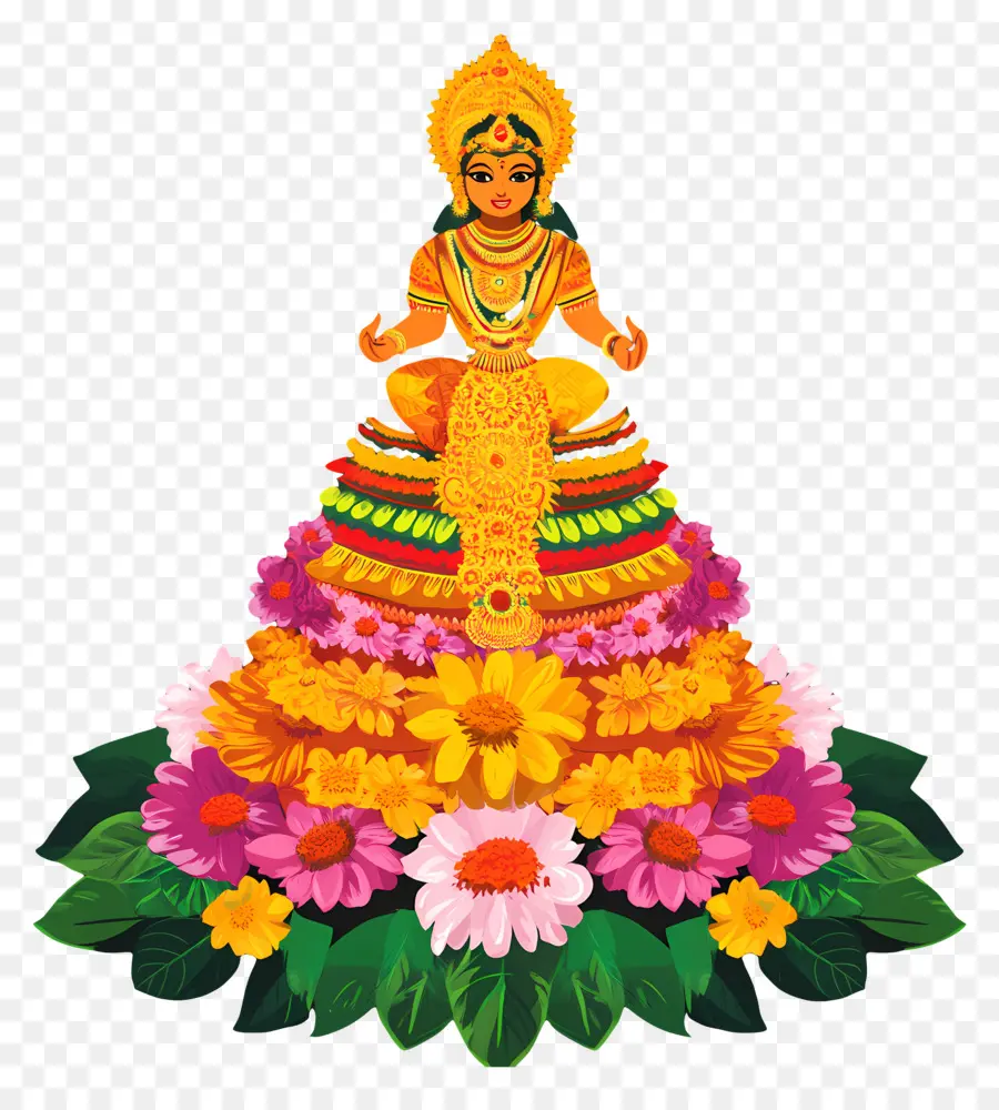 Bathukamma，Décoration Florale PNG