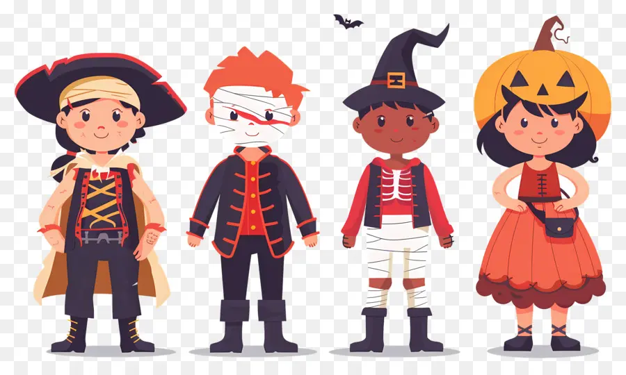 Enfants D'halloween，Déguisements D'halloween PNG