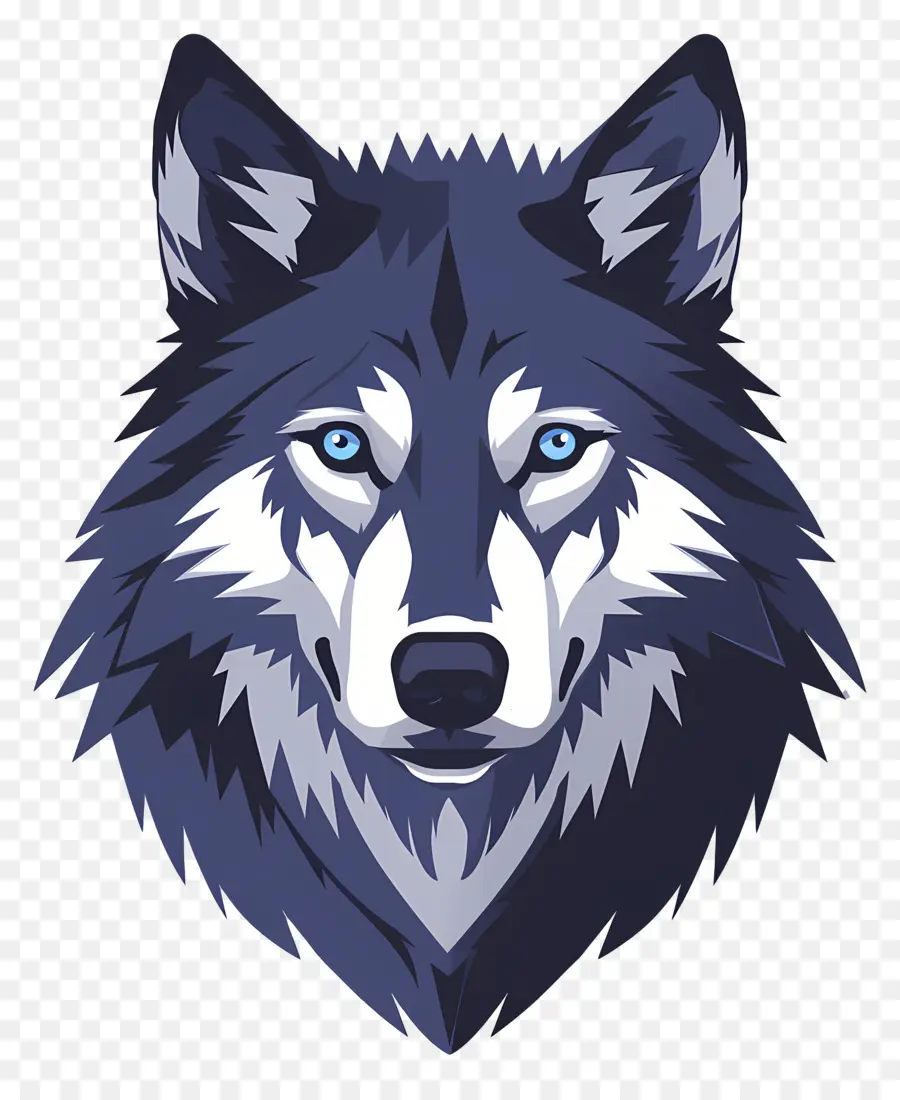 Tête De Loup，Loup Bleu PNG