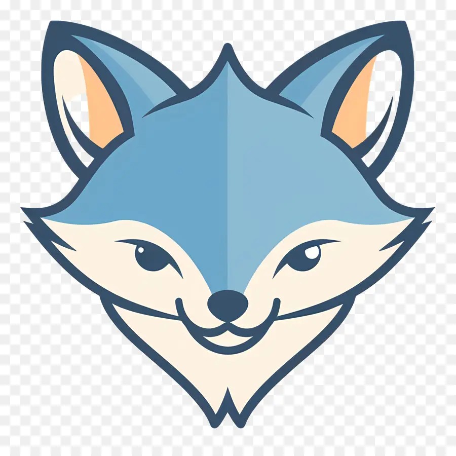 Tête De Loup，Visage De Renard De Dessin Animé PNG