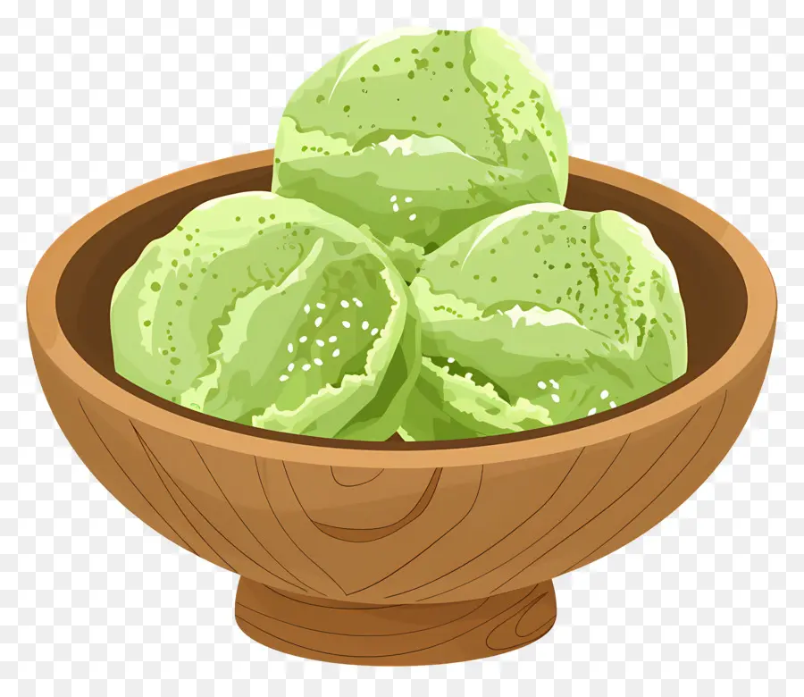 Glace Au Matcha，Glace Verte PNG