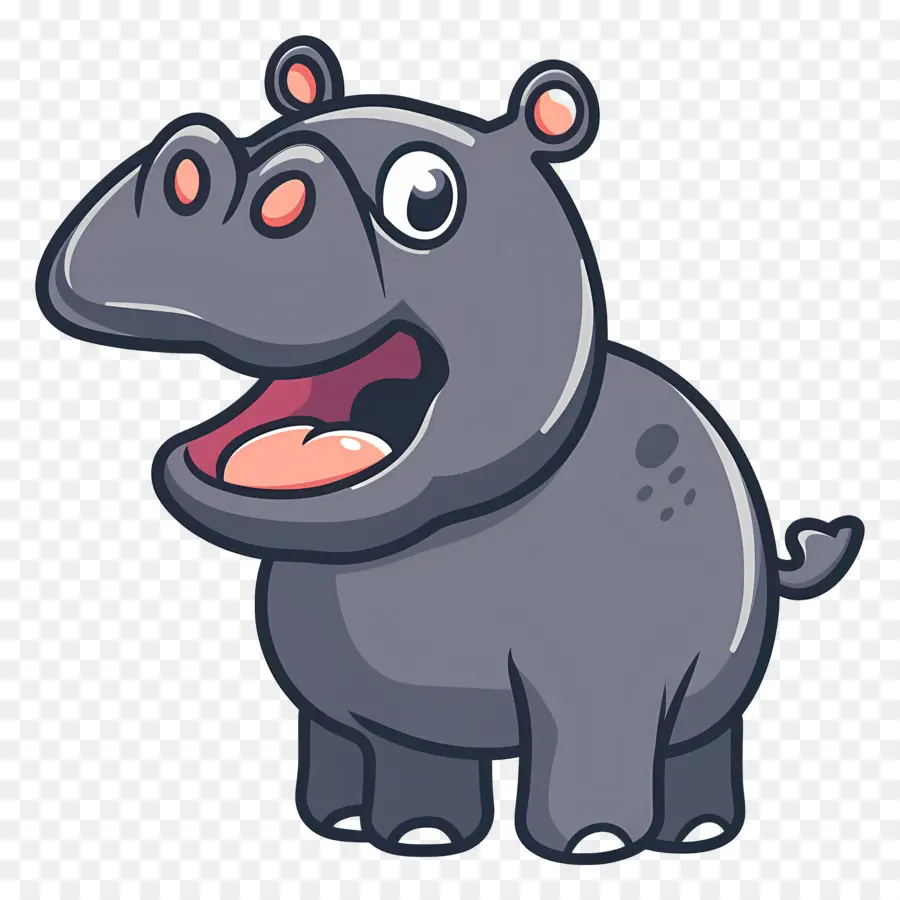 Hippopotame Mignon，Hippopotame Bleu PNG