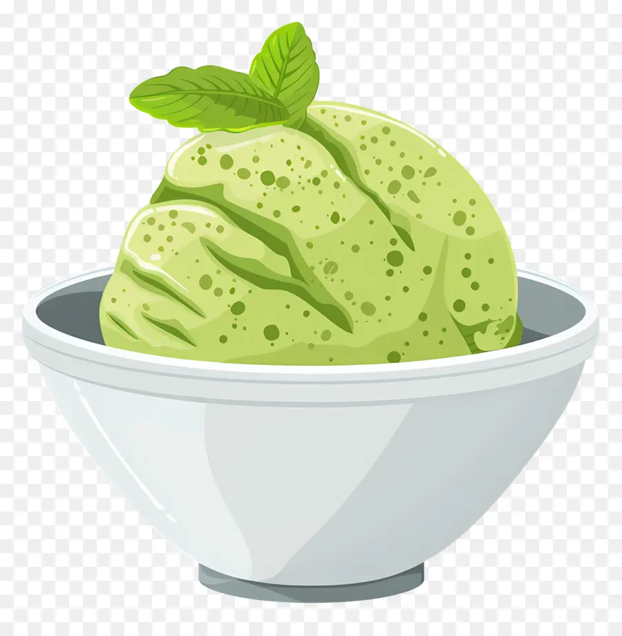 Glace Au Matcha，Glace Verte PNG