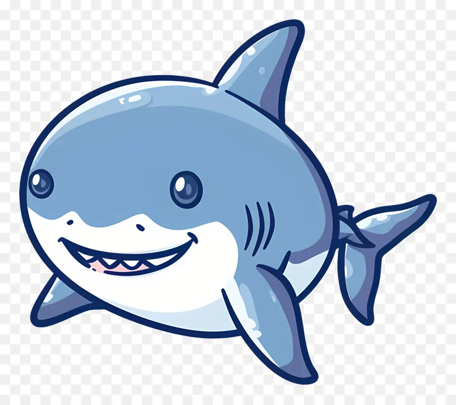 Requin Mignon，Requin De Dessin Animé PNG