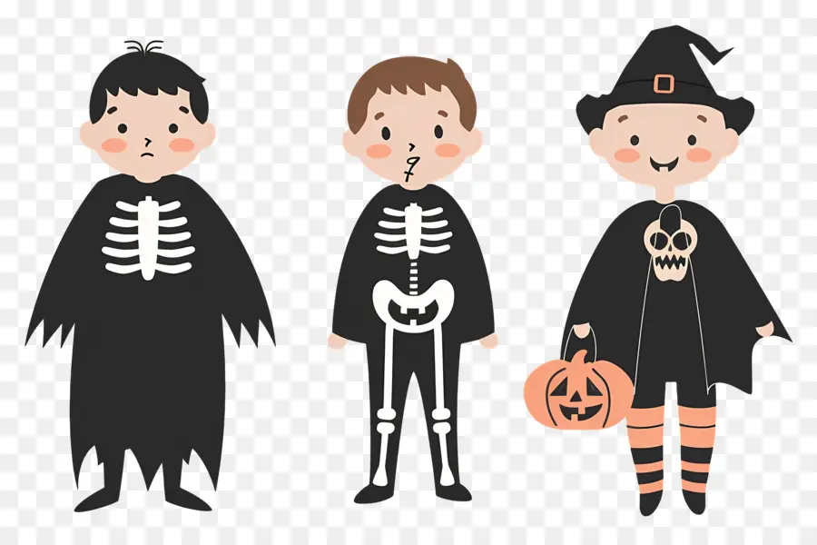 Enfants D'halloween，Enfants Déguisés PNG