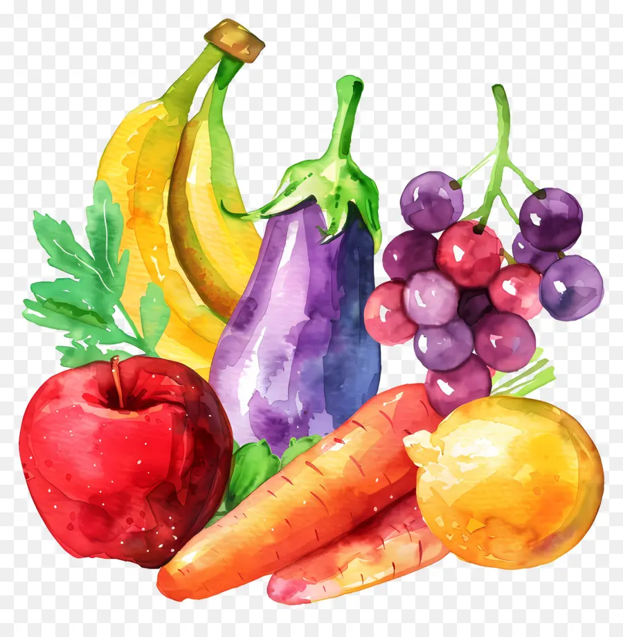 Fruits Et Légumes，Coloré PNG