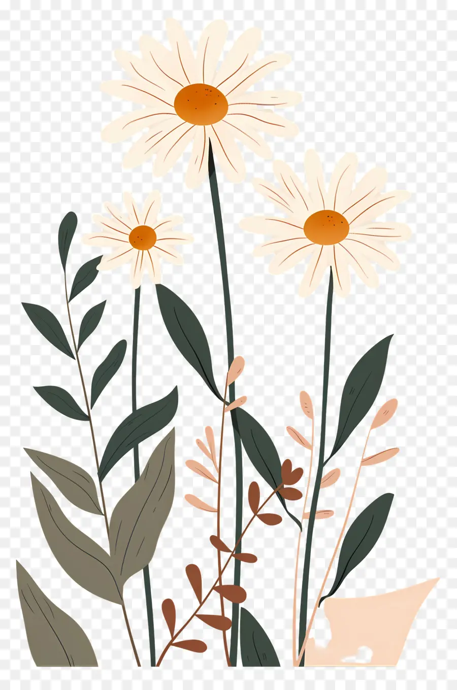 Fleurs Marguerite，Marguerites Artistiques PNG