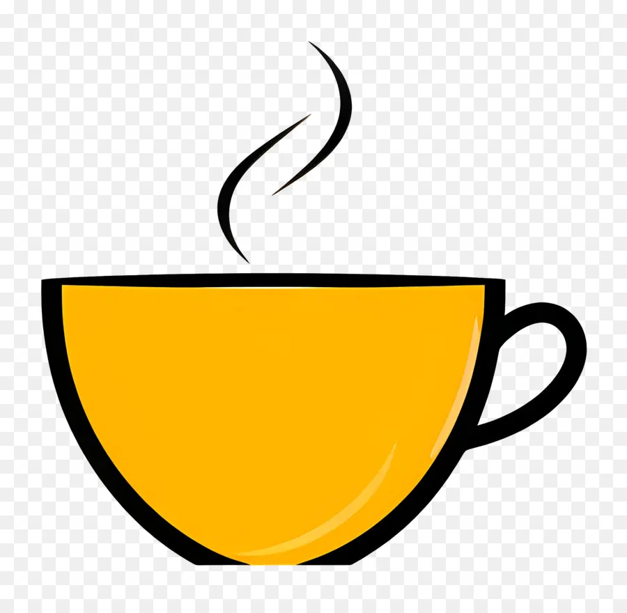 Logo Du Café，Coupe Jaune PNG