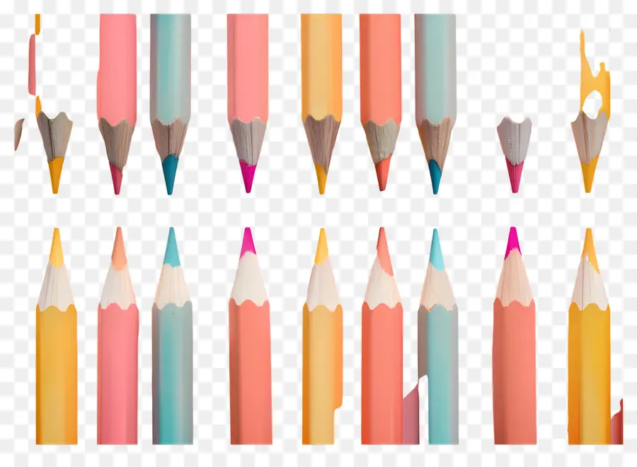 Crayons De Couleur，Crayons PNG