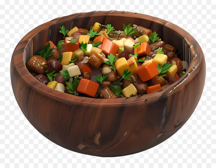 Cuisine Africaine，Bol En Bois PNG