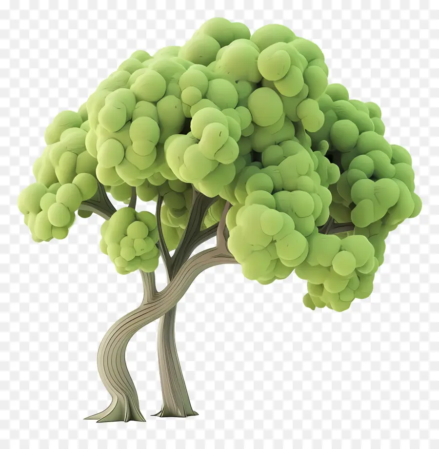 Arbre Animé，Arbre Stylisé PNG