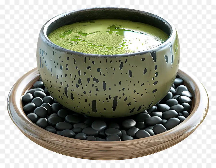 Thé Vert Matcha，Bol Vert PNG