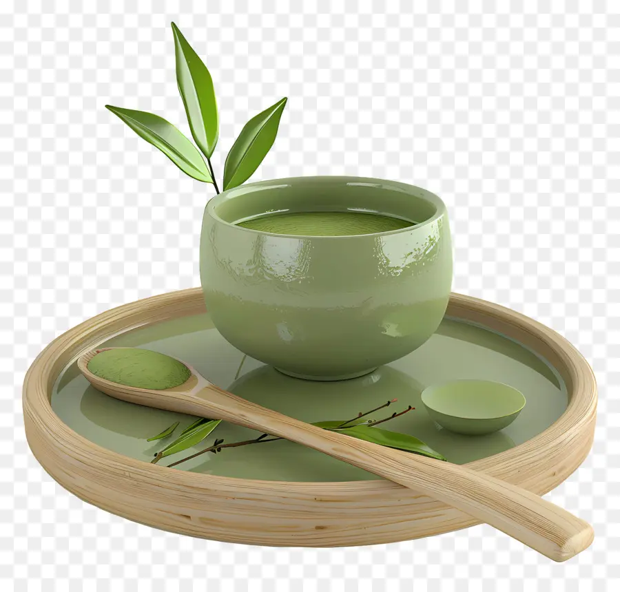 Thé Vert Matcha，Service à Thé Vert PNG