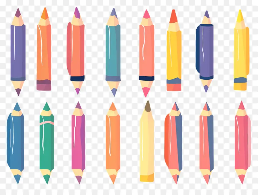 Crayons De Couleur，Crayons PNG