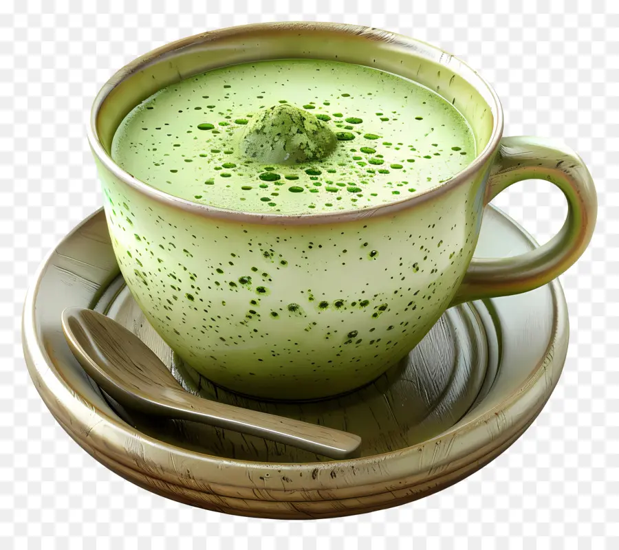 Thé Vert Matcha，Tasse De Thé Vert PNG