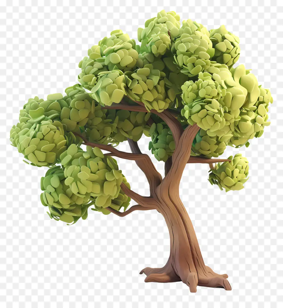 Arbre Animé，Arbre Stylisé PNG