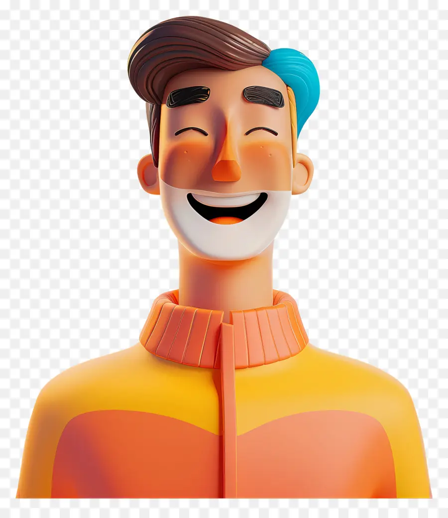 Des Gens Heureux，Homme De Dessin Animé 3d PNG