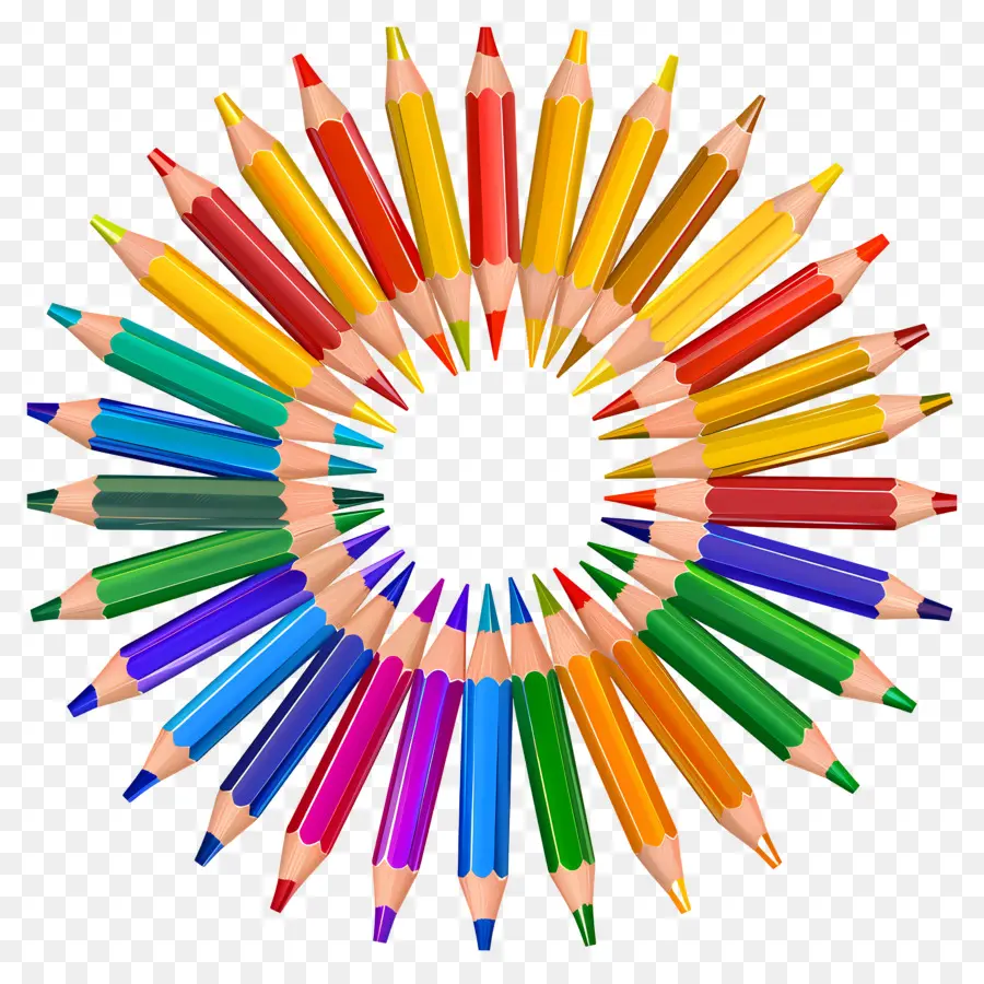 Crayons De Couleur，Art PNG