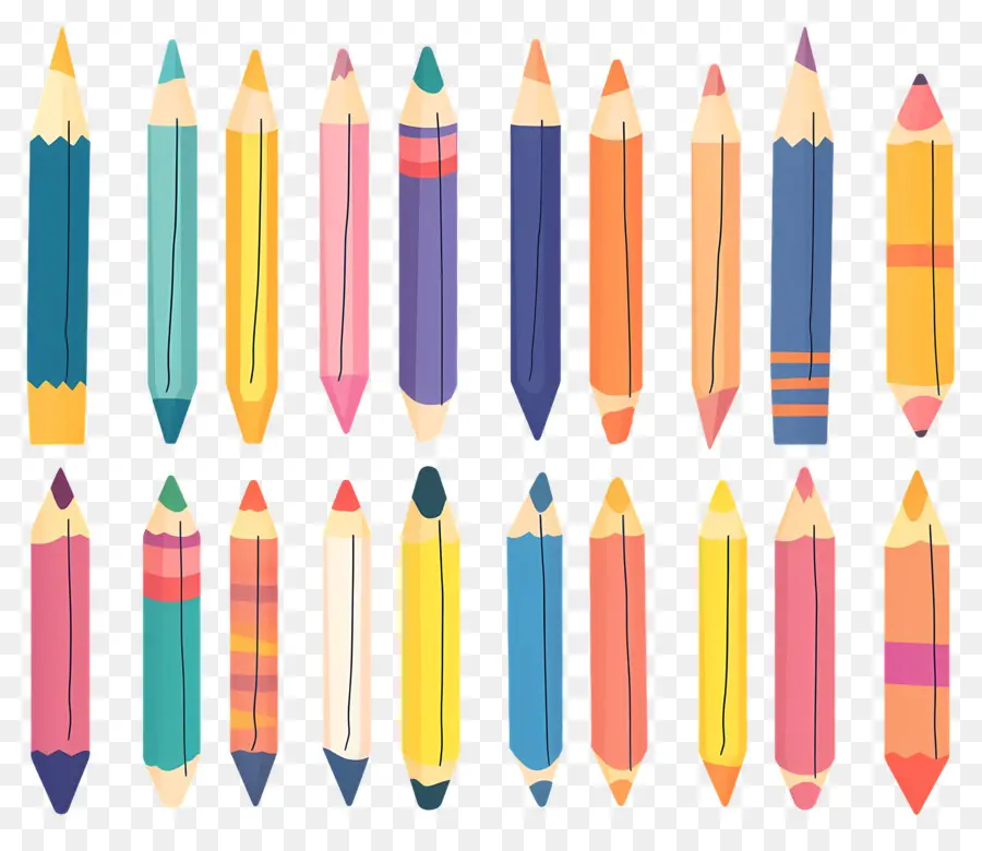 Crayons De Couleur，Crayons PNG